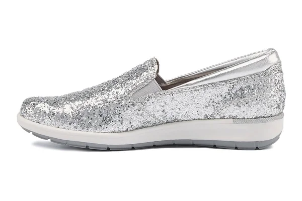 Walking Cradles Women's Orleans Shoes - Silver Glitter in Size 6