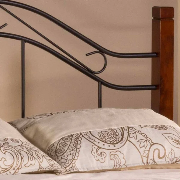 Hillsdale Matson Cherry & Black King Headboard (Rails Not Included)