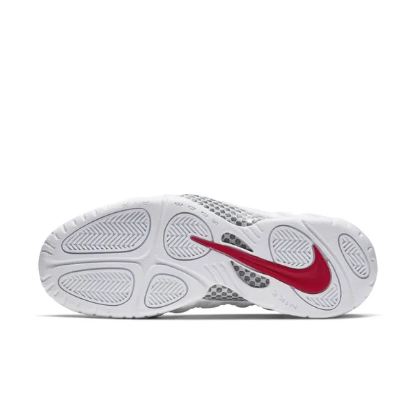 Nike Air Foamposite Pro White Black University Red - Size 14 Men