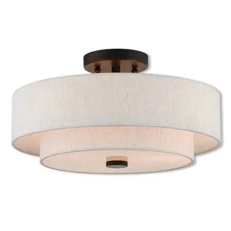 Ivy Bronx Dundee 3 Light Semi Flush Mount
