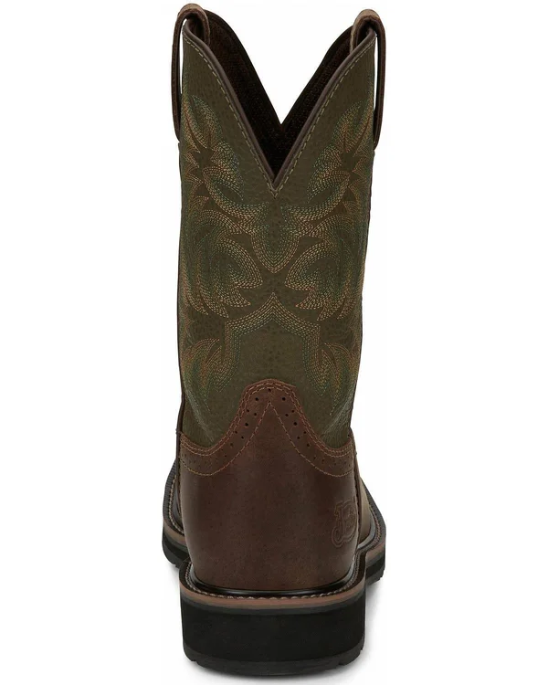 Justin Men's Driller Western Work Boots - Steel Toe
