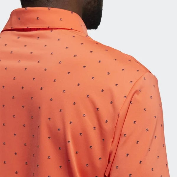 Adidas Ultimate365 Printed Polo Shirt (XXL) in Coral