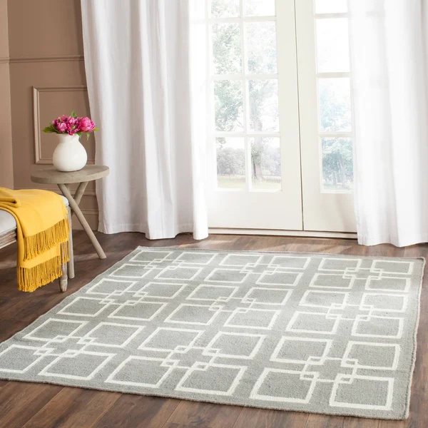 Safavieh 5& x 8& Martha Stewart Square Dance Cement Gray Rug