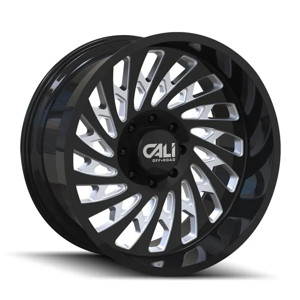 Cali Off Road Switchback Wheel Black Milled 22x12 8x180 -51mm