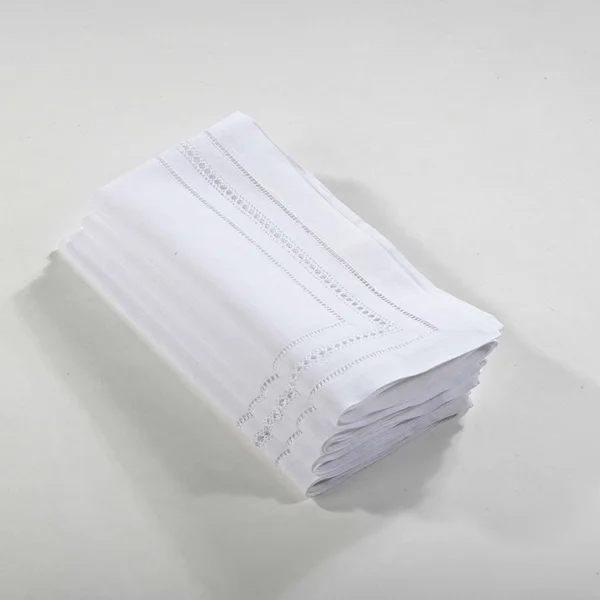Saro Linen Hemstitch Napkin - Set of 4 - 20x22 x 20x22