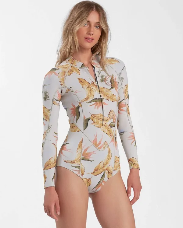 Billabong Salty DZ Long-Sleeve Spring Wetsuit - Women's Canvas Neo, 10