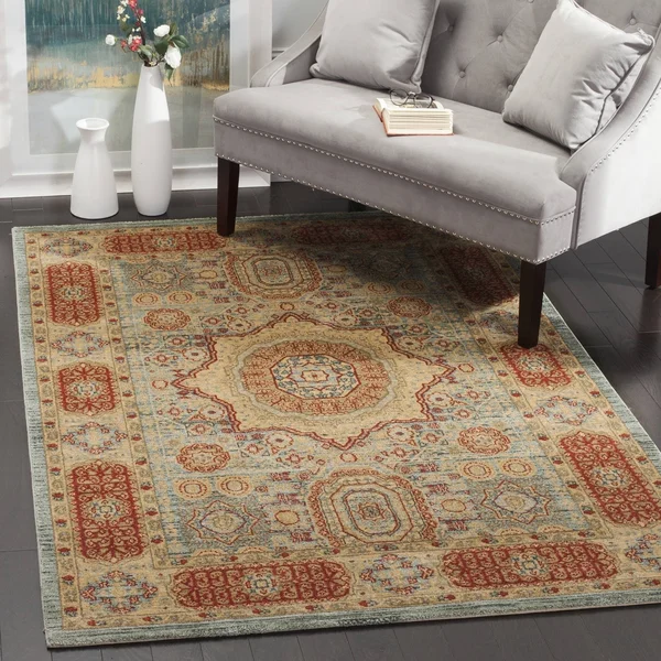 Safavieh Mahal MAH622C Navy, Red Rug 2&2x22 x 8& Runner