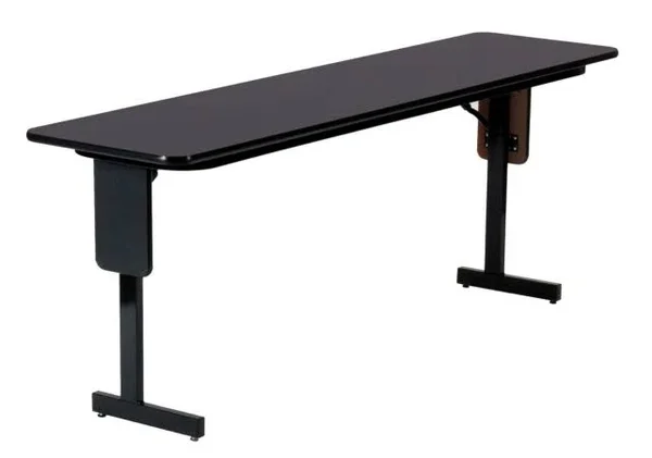 Correll SP2496PX-16 0.75 in. High Pressure Folding Seminar Table with Panel Leg - 24 x 96 in. - Fusion Maple