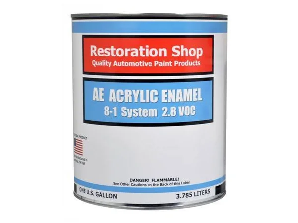Burn Out Blue Metallic Acrylic Enamel Single Stage Car Auto Paint Gallon Kit - Restoration Shop