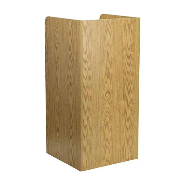 Flash Furniture Mahogany Wood Tray Top Receptacle