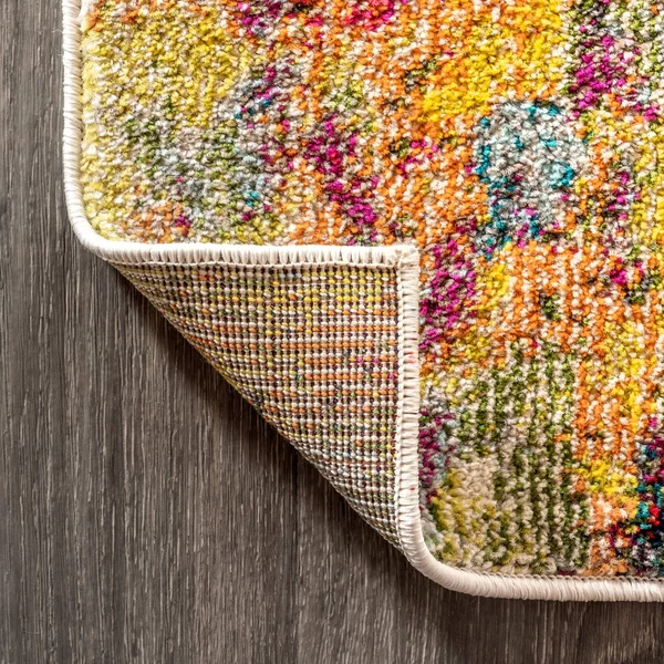 Jonathan Y Contemporary Pop Modern Abstract Multi/Yellow 4 ft. x 6 ft. Area Rug