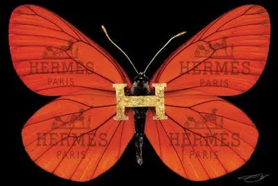 Framed Canvas Art - Fly As Hermes by Studio One ( Fashion > Fashion Brands > Herm鑣 art)
