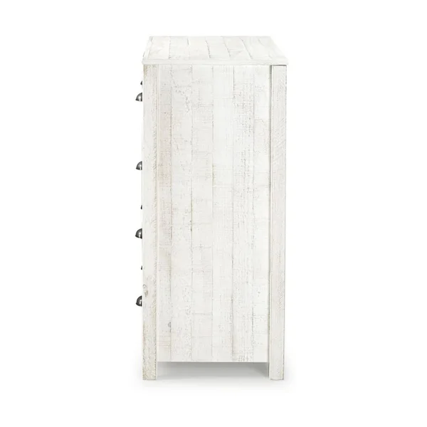 Alaterre Furniture Rustic 4-Drawer Chest, Rustic Gray