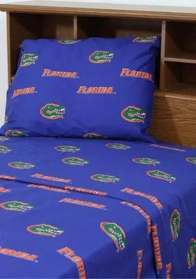 Florida Gators King Sheet Set Team Color