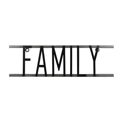 Family Decorative Metal Word Wall Sign (Set of 4) Prinz