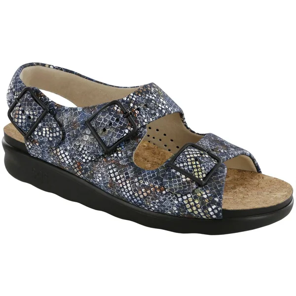 SAS Women's Relaxed Multisnake Navy 8 Medium