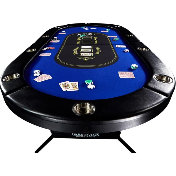 Barrington 10-Player Poker Table - Blue