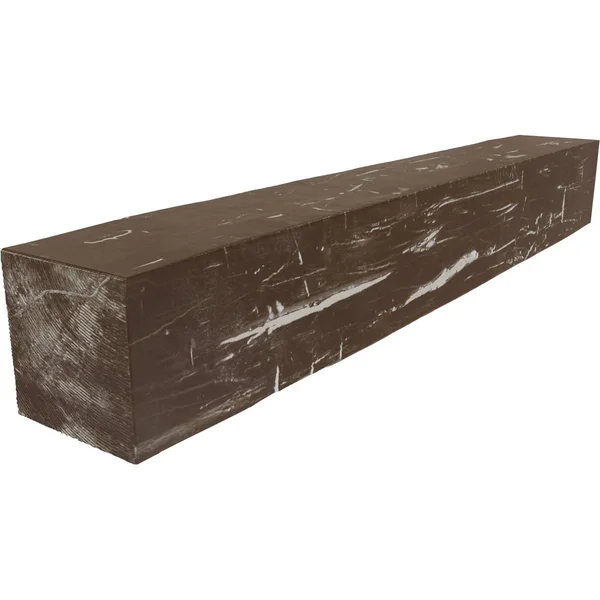 Ekena Millwork MANUHH08X08X84VM 8x22H x 8x22D x 84x22W Hand Hewn Faux Wood Fireplace Mantel - Vintage Mahogany