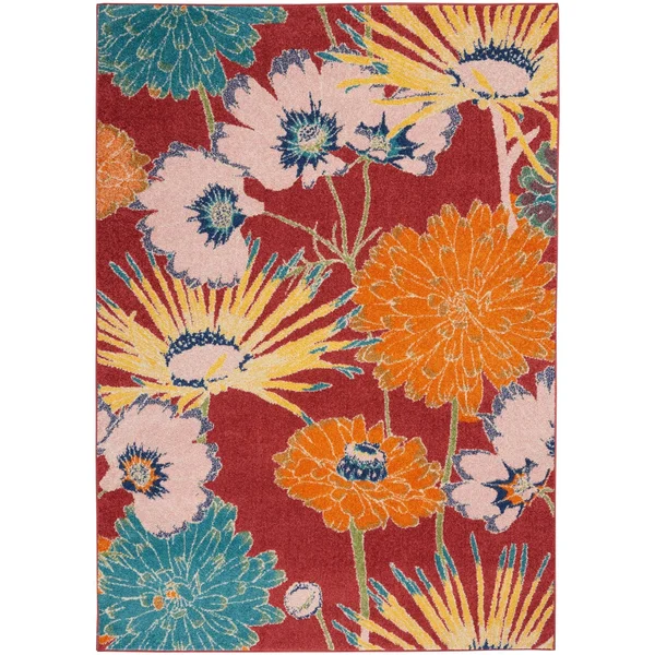 Nourison Allur ALR06 Area Rug - Turquoise Multicolor, 9& x 12&