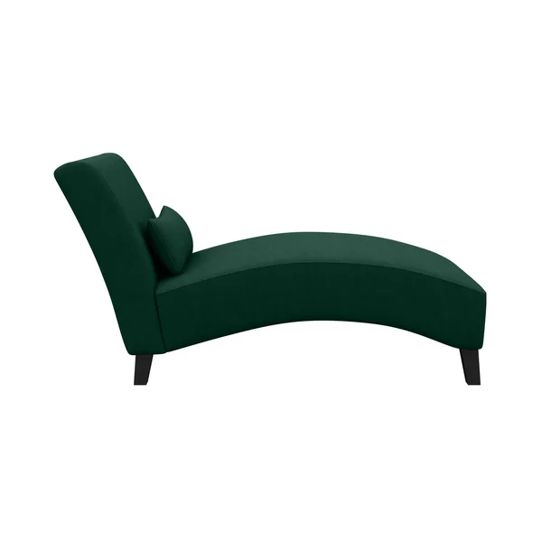 Cara Snuggler Chaise Velvet Emerald Green - Handy Living