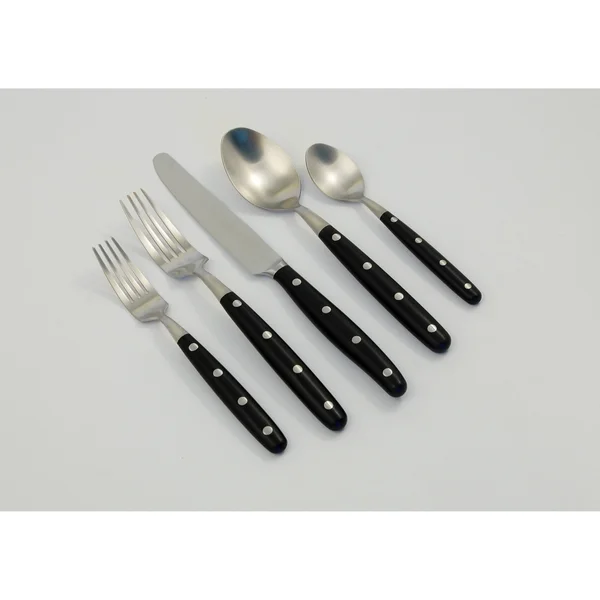 Ginkgo Lyon 20 Piece Flatware Set; Ivory