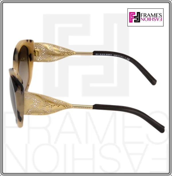 Burberry 4208Q Sunglasses 350113 Light Brown