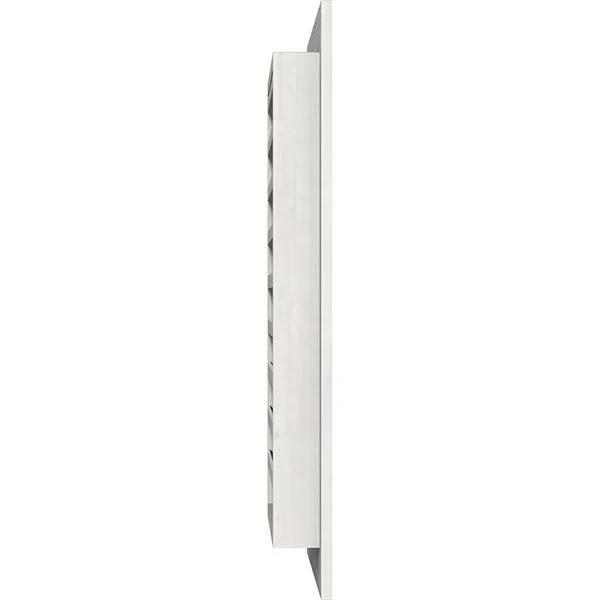Ekena Millwork GVWVE20X3201RFPWR 20x22W x 32x22H Vertical Gable Vent (25x22W x 37x22H Frame Size): Primed, Functional, Rough Saw