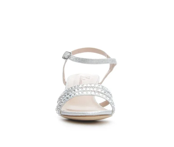 Women's LLorraine BERKLY Heeled Dress Sandals in Silver Size 6 Medium