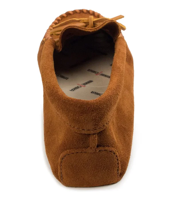 Minnetonka Leather Laced Softsole 10 Men's Tan
