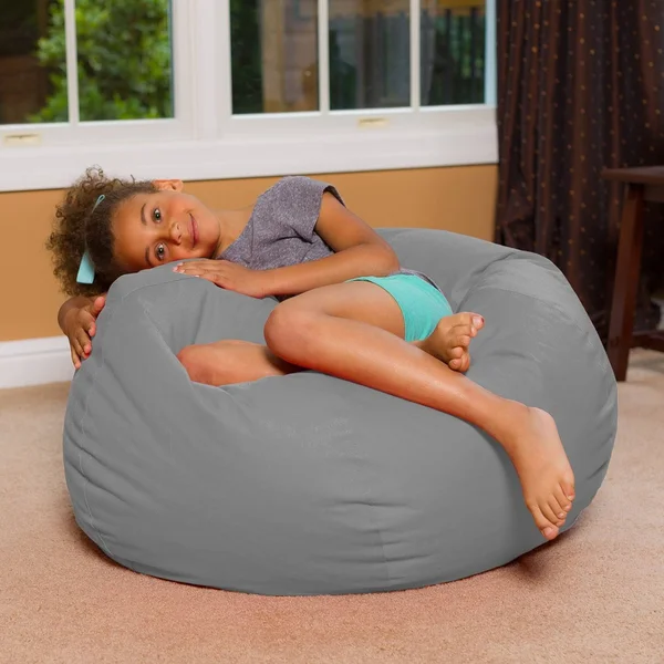 Posh Creations Bean Bag Chair for Kids, Teens, and Adults Includes Removable An
