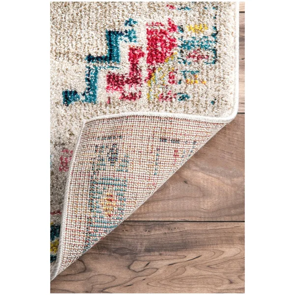 nuLOOM Gabbeh Fading Floral Area Rug, 8& x 10&, Ivory