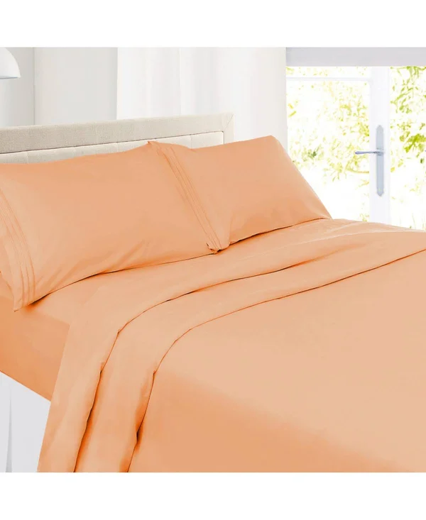 Premier 1800 Series Deep Pocket 4 pc. Sheet Set, Queen - Burgundy