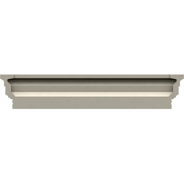 Ekena Millwork CRH04X47ST 47x22 Bottom Width x 49 1/2x22 Top Width x 3 7/8x22H x 1/4x22P Stockport Crosshead