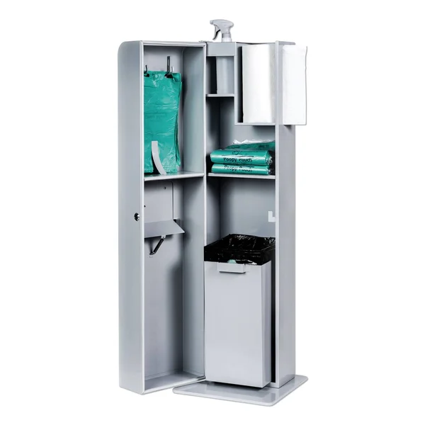 Indoor Pet Sanitation Station 15.5 16 51 Silver Poopy Pouch