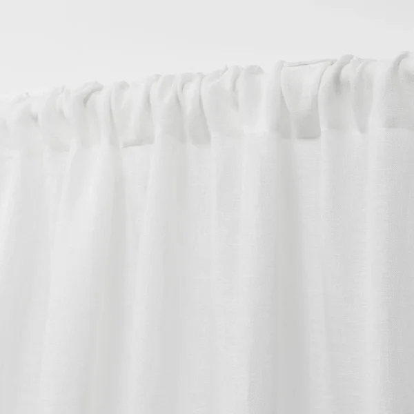 Lauren Ralph Lauren Engel Solid 100% Linen Sheer Rod Pocket Curtain Panel Linen