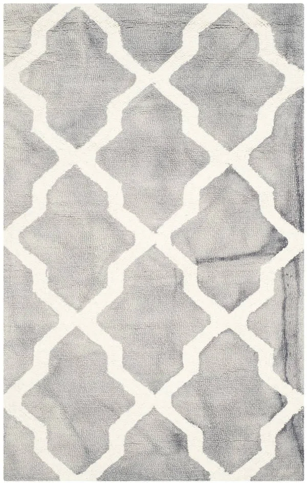 Safavieh 2&-6x22 x 4& Dip Dye DDY540C Grey - Ivory Rug