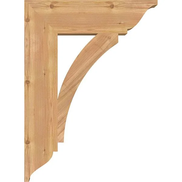 Ekena Millwork BKT06X22X30THR01SWR 5 1/2x22W x 22x22D x 30x22H Thorton Traditional Smooth BRACKET, Western Red Cedar