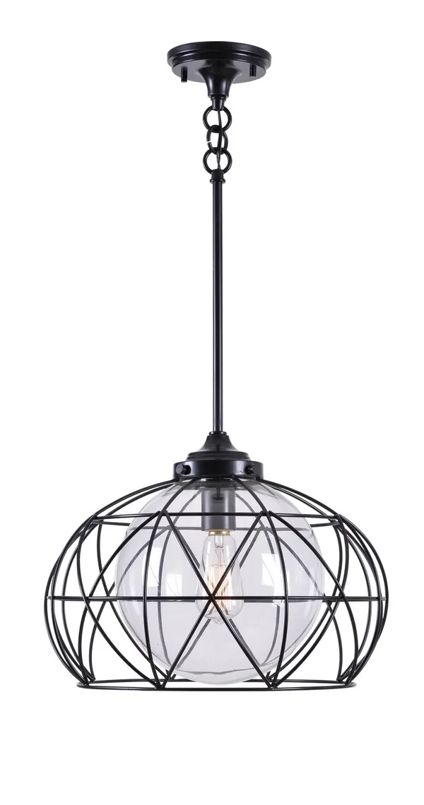Kenroy Home 93664orb Cavea 1 Light Pendant in Oil Rubbed Bronze Finish