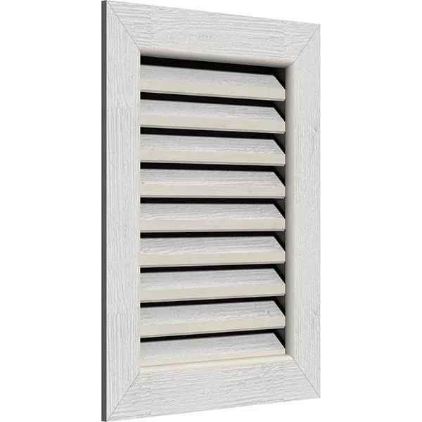 Ekena Millwork GVWVE20X3201RFPWR 20x22W x 32x22H Vertical Gable Vent (25x22W x 37x22H Frame Size): Primed, Functional, Rough Saw