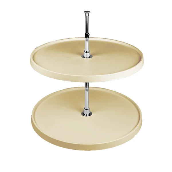 Rev-A-Shelf - 6072-20-15-52 - 20x22 Almond Polymer Full Circle Lazy Susan 2-Shelf