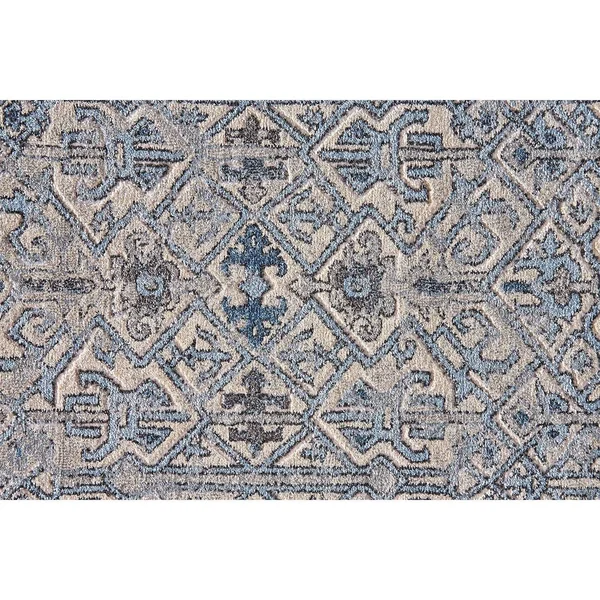 Feizy Ainsley 3899F Blue Gray Rug - 5 ft x 8 ft