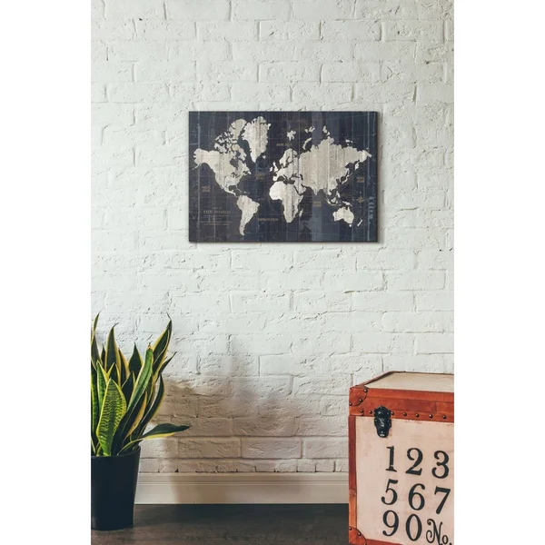 Epic Graffiti Old World Map by Wild Apple Portfolio, Giclee Canvas Wall Art, 18x22x26x22 40x22 x 60x22