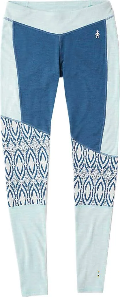 Smartwool Merino 250 Asym Bottom - Women's Nile Blue Medallion, XL