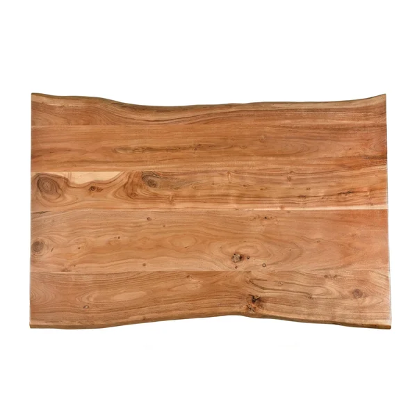 Mila Live Edge Dining Table (Natural, Black)