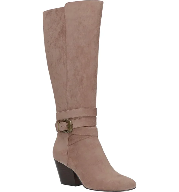 Bella-Vita Women's Cicely Tall Boots - Taupe - 9.5Ww