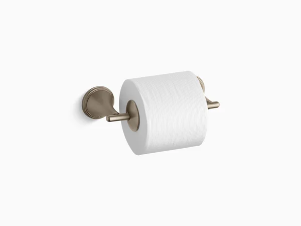 KOHLER K-361-BV Finial Traditional Toilet Tissue Holder - Vibrant Brushed Bronze