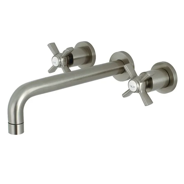 Kingston Brass KS8026ZX Millennium 2-Handle Wall Mount Roman Tub Faucet Polished Nickel