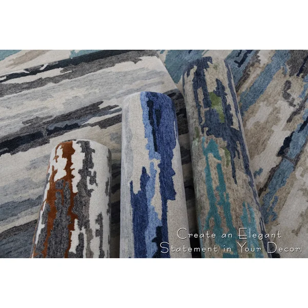 Amer Rugs Abstract ABS-4 Area Rug - 5' x 8' - Blue
