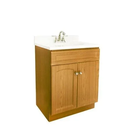 Design House 545558 Vanity Combo 2-Door 24 inchx18 inch, Oak, 24.000" x 18.000" x 31.500"