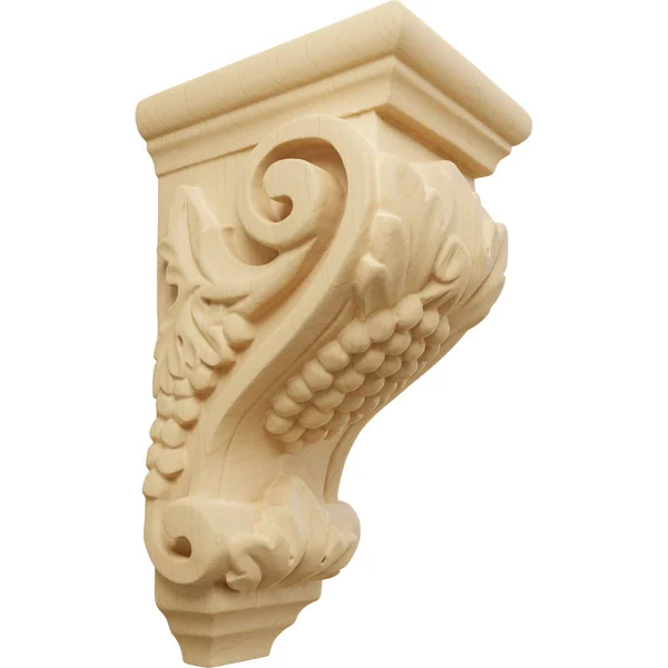 Ekena Millwork CORW03X04X07GRAL 3 1/2x22W x 4x22D x 7x22H Small Grape Corbel - Alder